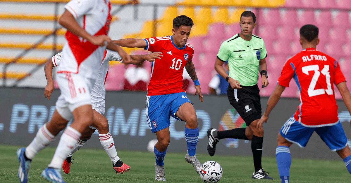 Lucas Assadi lideró el ataque de “La Roja” Sub 23 en un complejo debut por el Preolímpico ante Perú